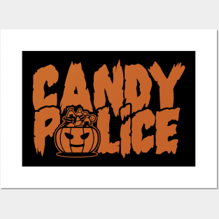 Candy Police - Funny Halloween Posters and Art